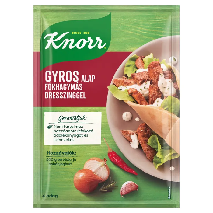 Knorr gyros alap fokhagymás dresszinggel (30 g + 10 g)