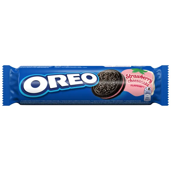 Oreo epres sajttorta ízű töltelékkel töltött kakaós keksz