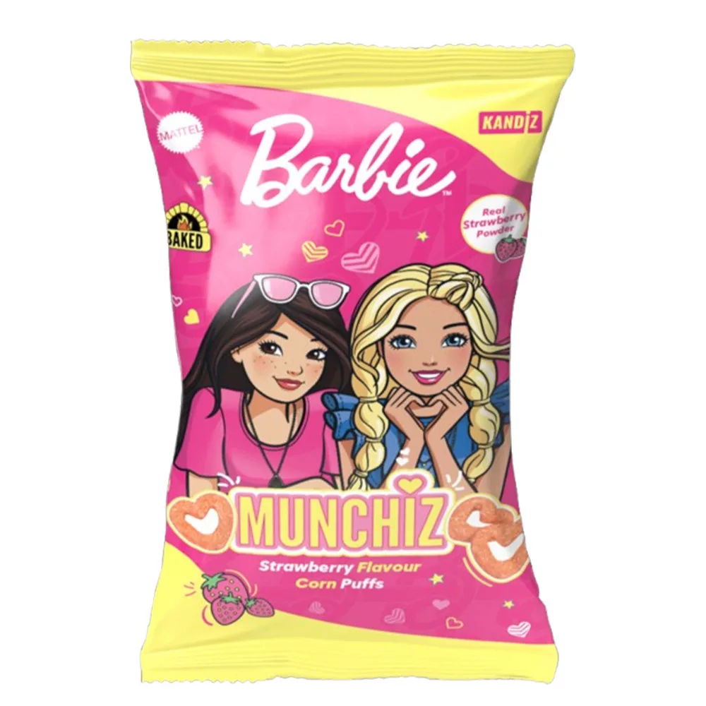 Munchiz puffancs kukoricasnack Strawberry Barbie