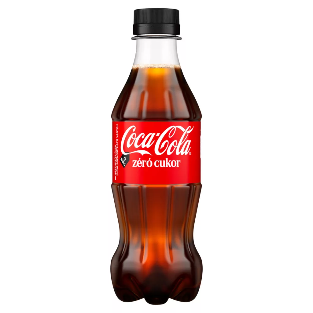 Coca-Cola zéró cukor colaízű energiamentes szénsavas üdítőital édesítőszerekkel
