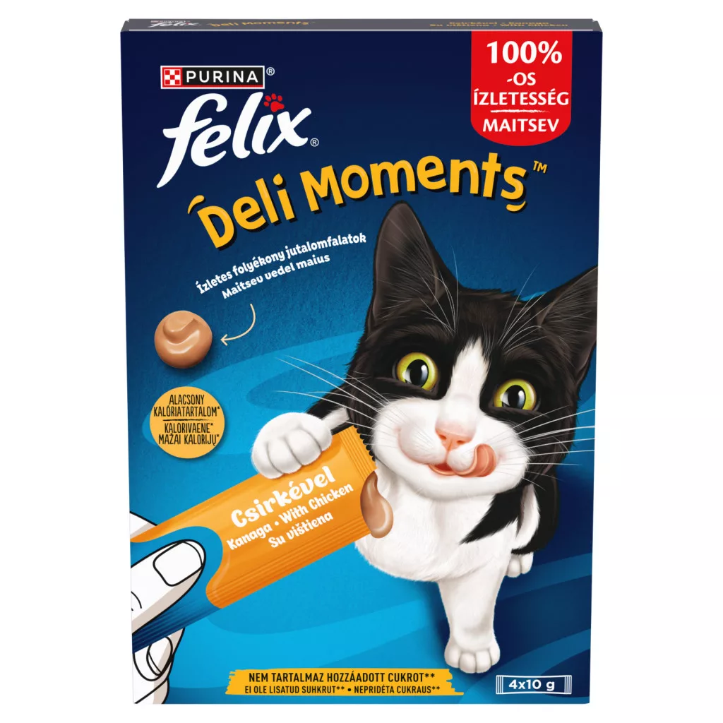 Purina Felix Deli Moments csirke macska jutalomfalat