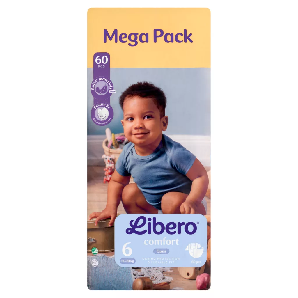 Libero Comfort Mega Pack egyszerhasználatos pelenka, méret: 6, 13-20 kg