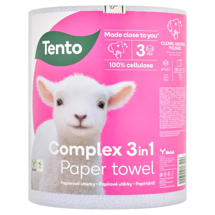 Tento Complex 3in1 háztartási papírtörlő 3 rétegű 1 tekercs