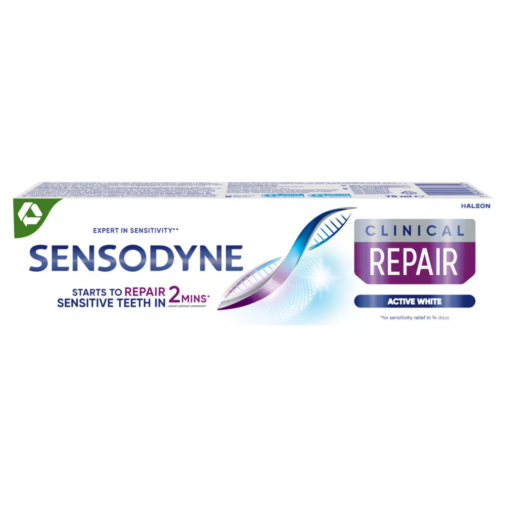 Sensodyne Clinical Repair Active White fluoridos fogkrém
