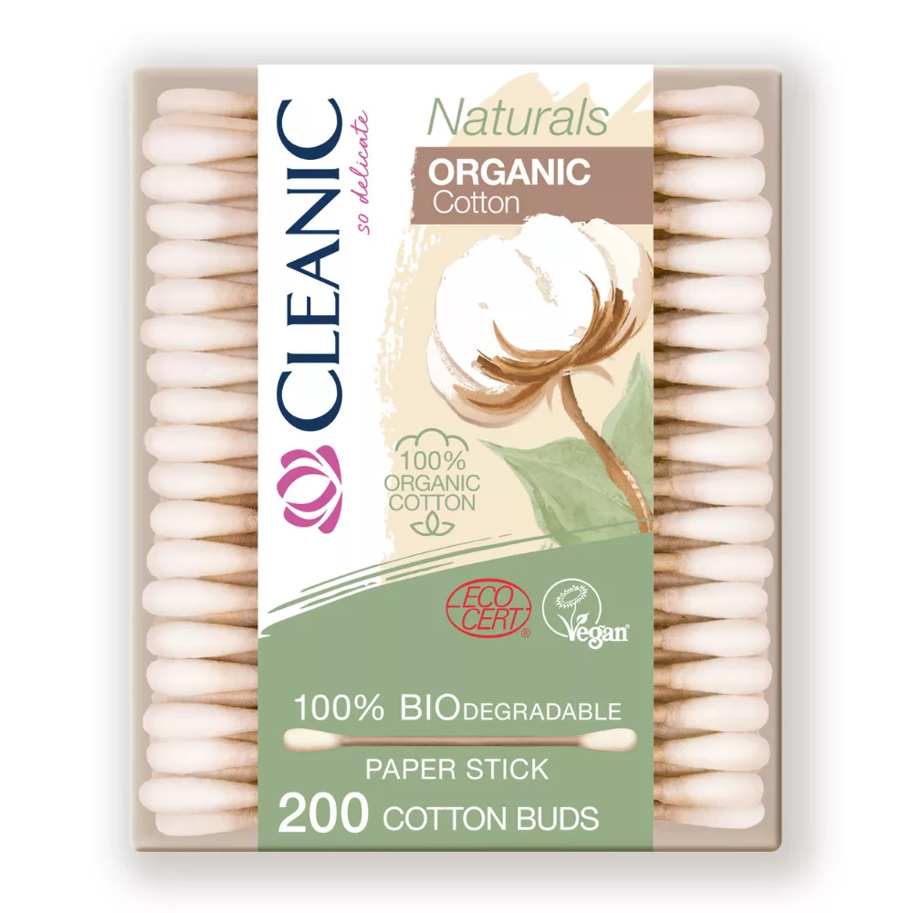 Cleanic Naturals Virgin fültisztító pamut