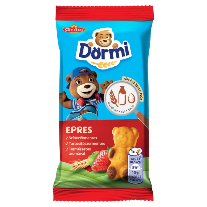 Dörmi Puha Piskóta Almás-epres Töltelékkel