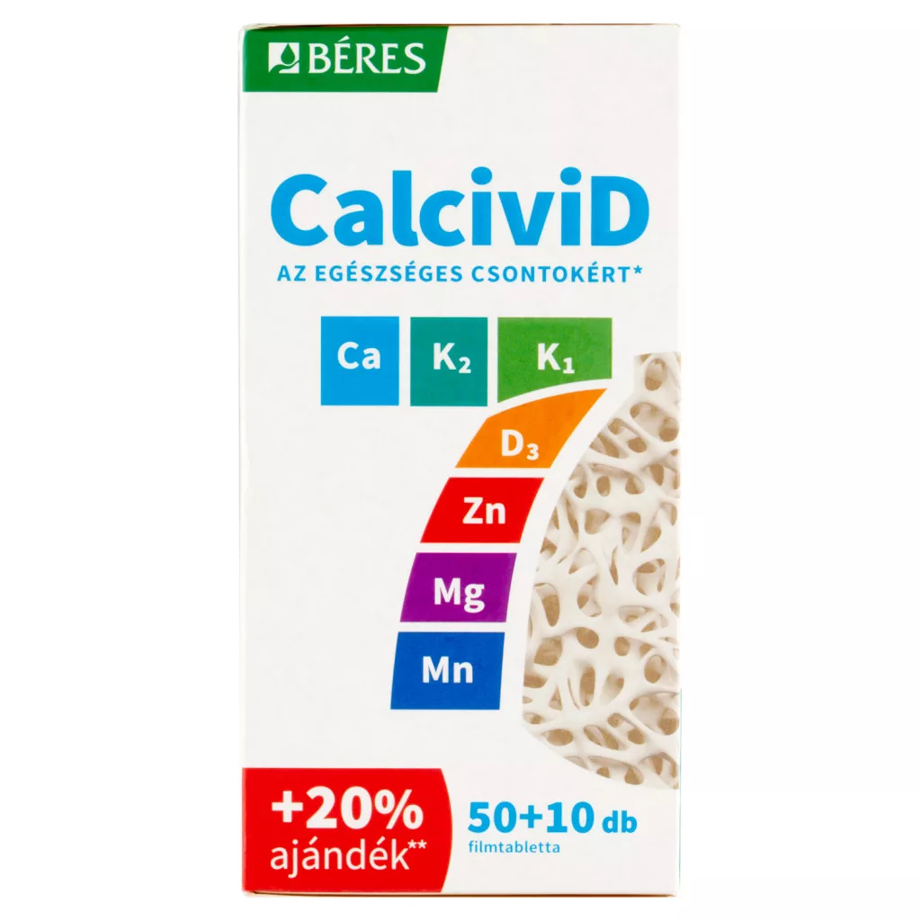 Béres CalciviD7 étrend-kiegészítő filmtabletta
