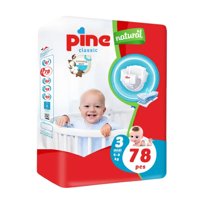 Pine Classic Jumbo pelenka S3 4-9kg midi