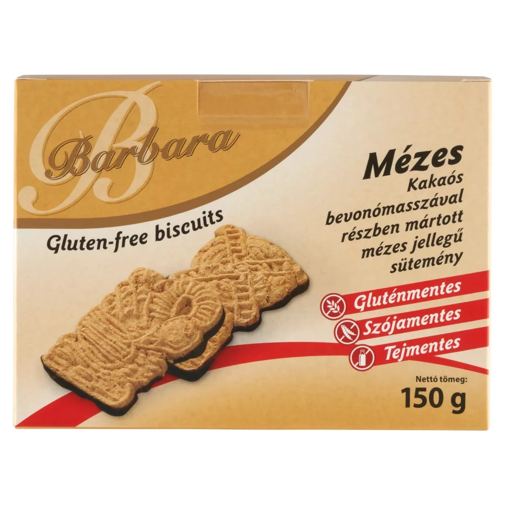 Barbara mézes teasütemény étbevonó talppal gluténmentes