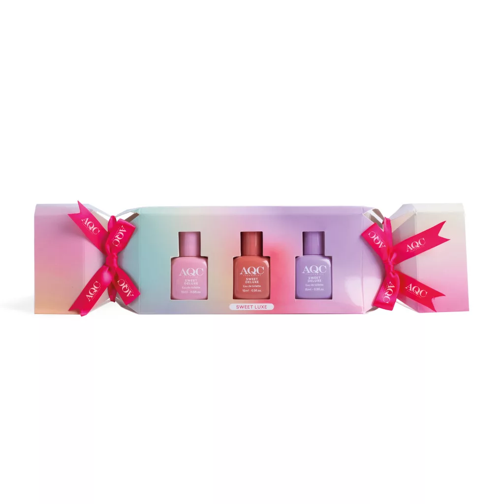 AQC Fragrances ajándékcsomag édes luxus illattrió