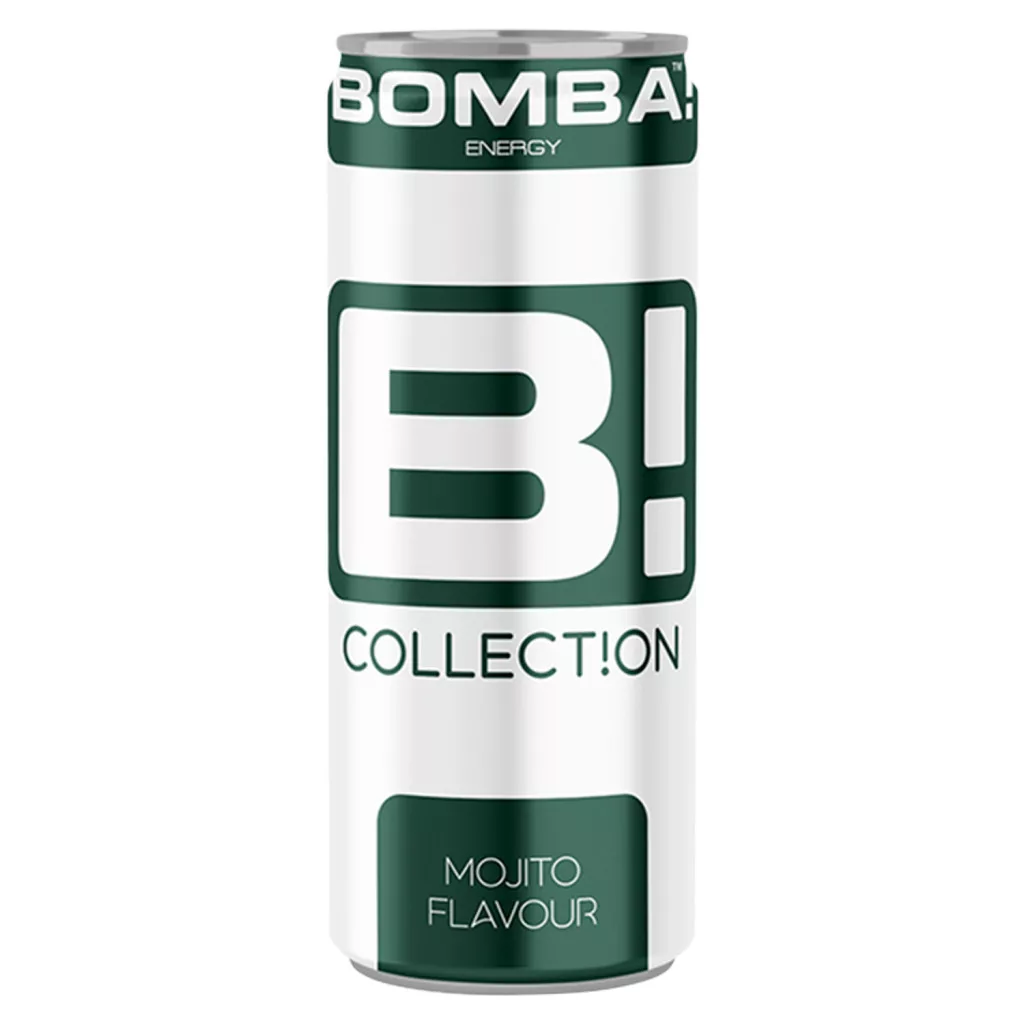 BOMBA! Collection hőkezelt, koffeintartalmú, szénsavas ital cukorral és édesítőszerekkel