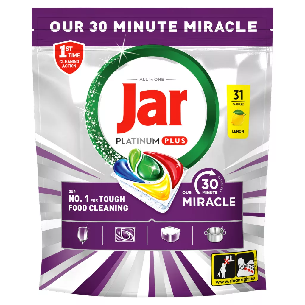 Jar Our 30 Minute Miracle Platinum Plus Mosogatókapszula