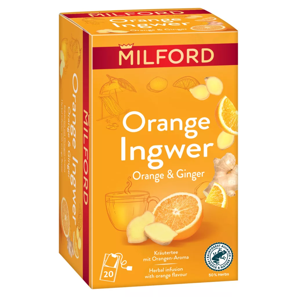 Milford narancsízű gyógynövényes tea 20 filter
