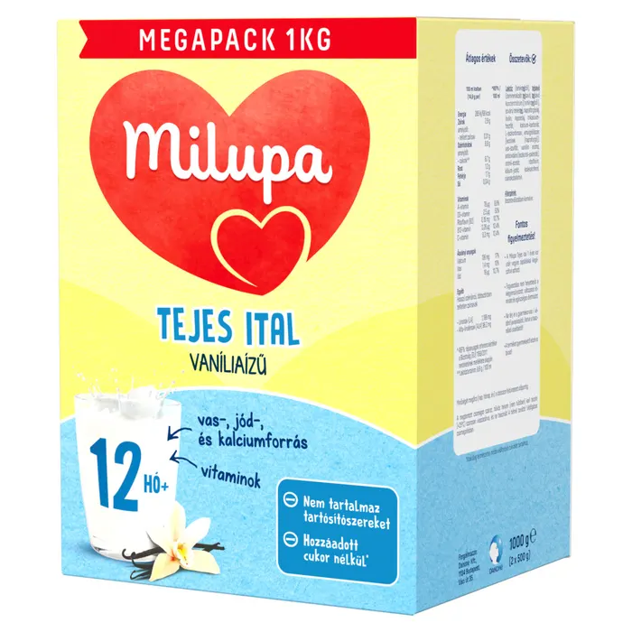 Milupa vaníliaízű tejes ital 12 hó+