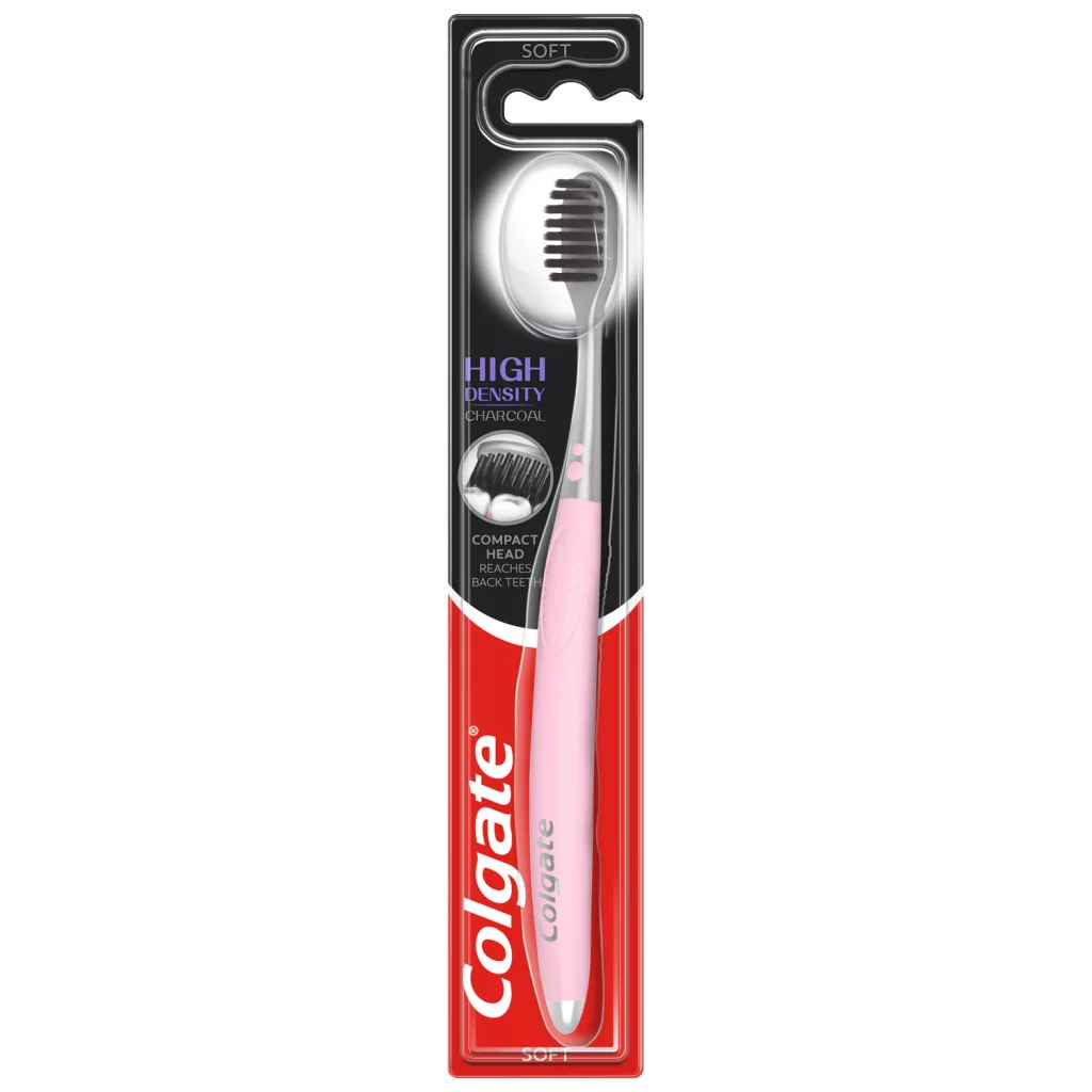 Colgate High Density Charcoal lágy fogkefe