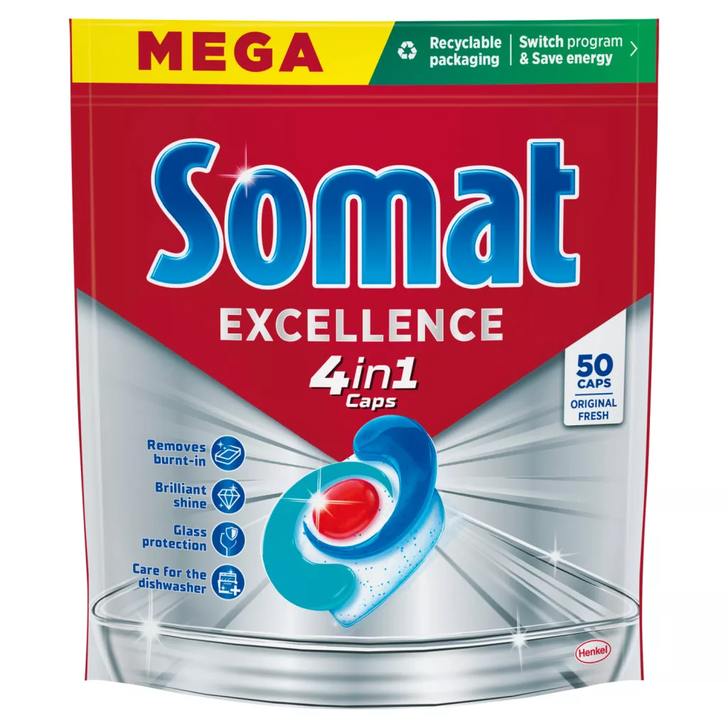 Somat Excellence Original Fresh 4in1 gépi mosogatószer kapszula
