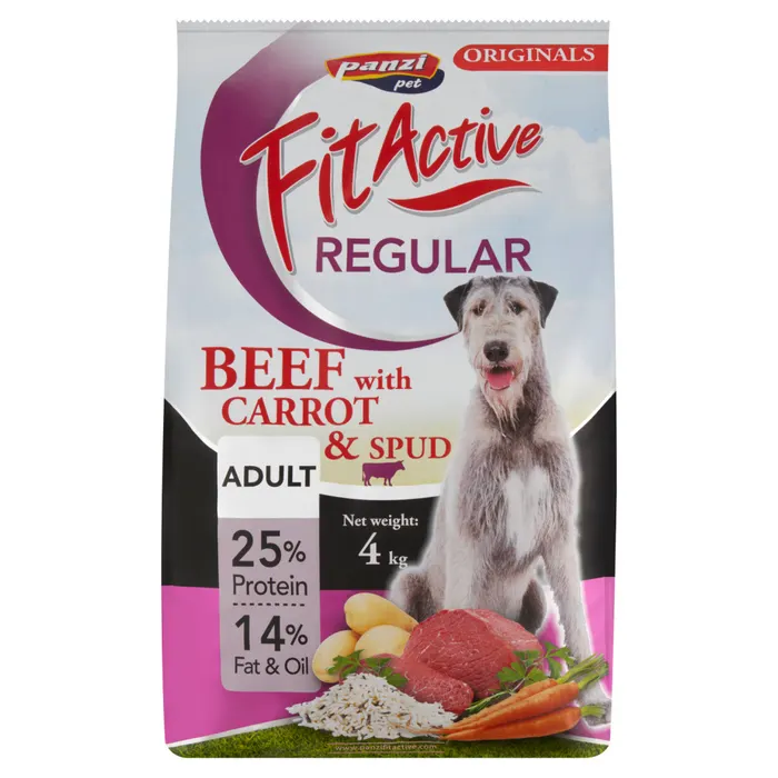 Panzi Fit Active Regular Adult marha teljesértékű eledel felnőtt kutyák részére