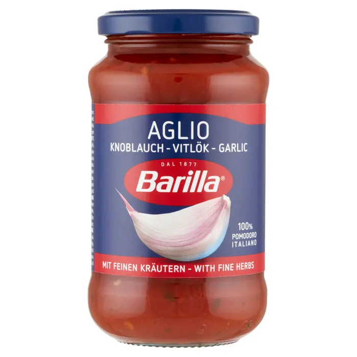 Barilla Aglio fokhagymás, vörösboros, zöldfűszeres paradicsomszósz