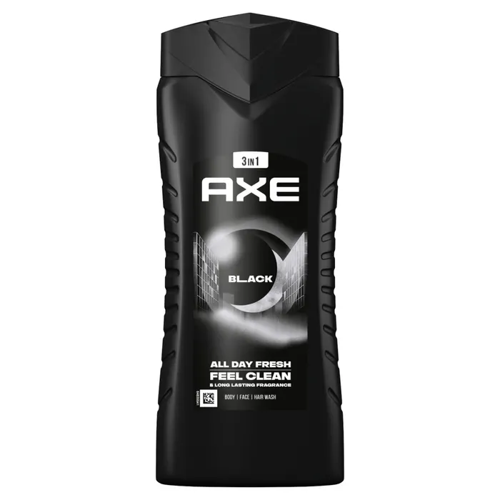AXE Black 3 in 1 tusfürdő testre, arcra, hajra