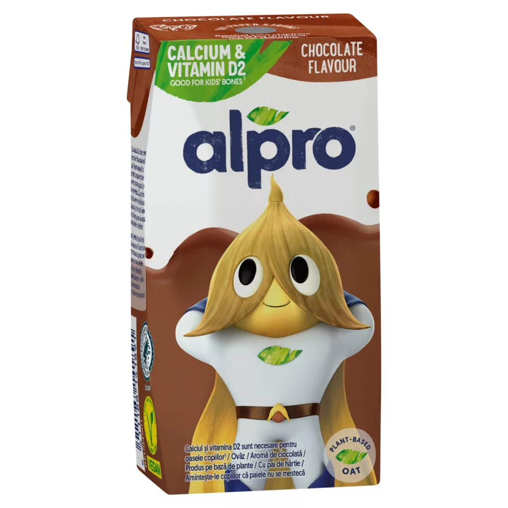 Alpro UHT csokoládéízű zabital hozzáadott kalciummal, jóddal, B2- és D2-vitaminnal