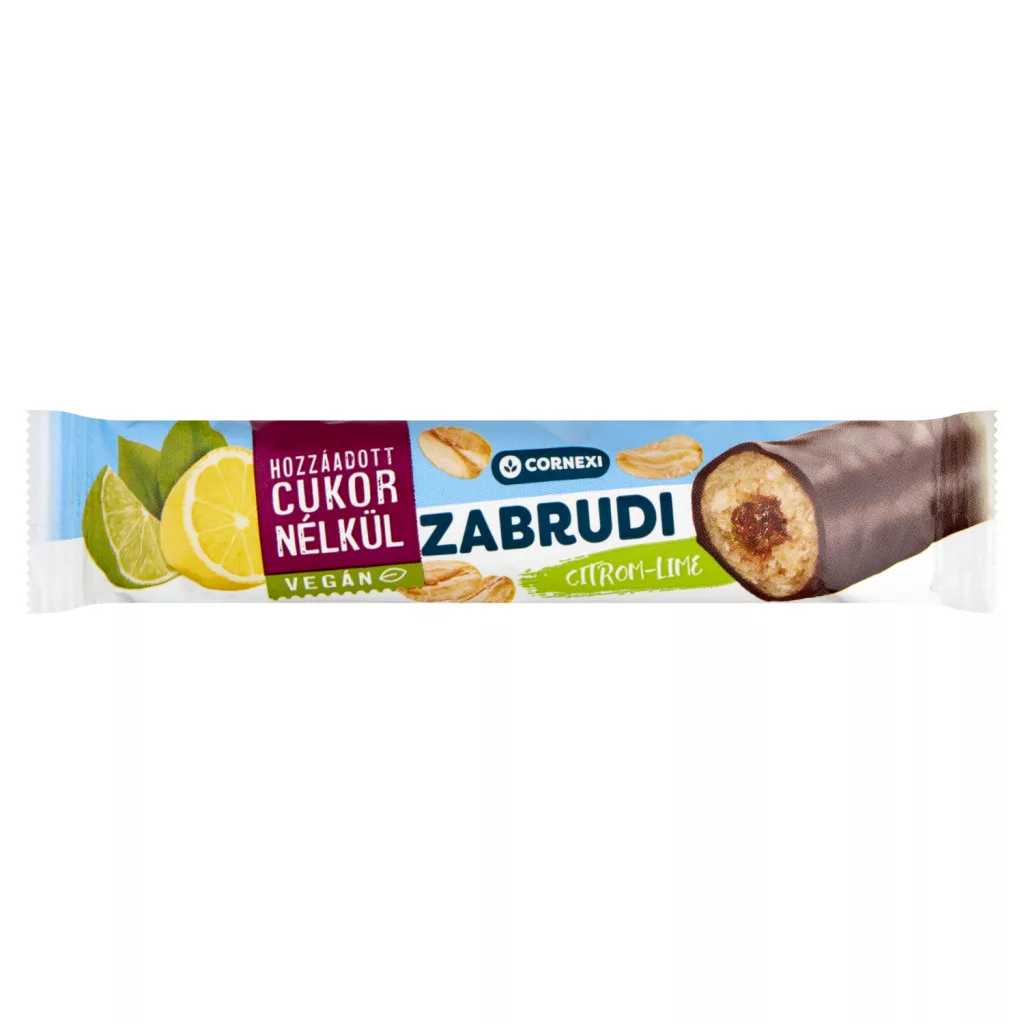 Cornexi citrom-lime zabrudi édesítőszerrel, hozzáadott cukor nélkül