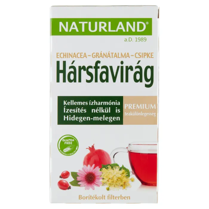 Naturland hársfavirág & echinacea & gránátalma & csipkebogyó teakeverék 20 filter