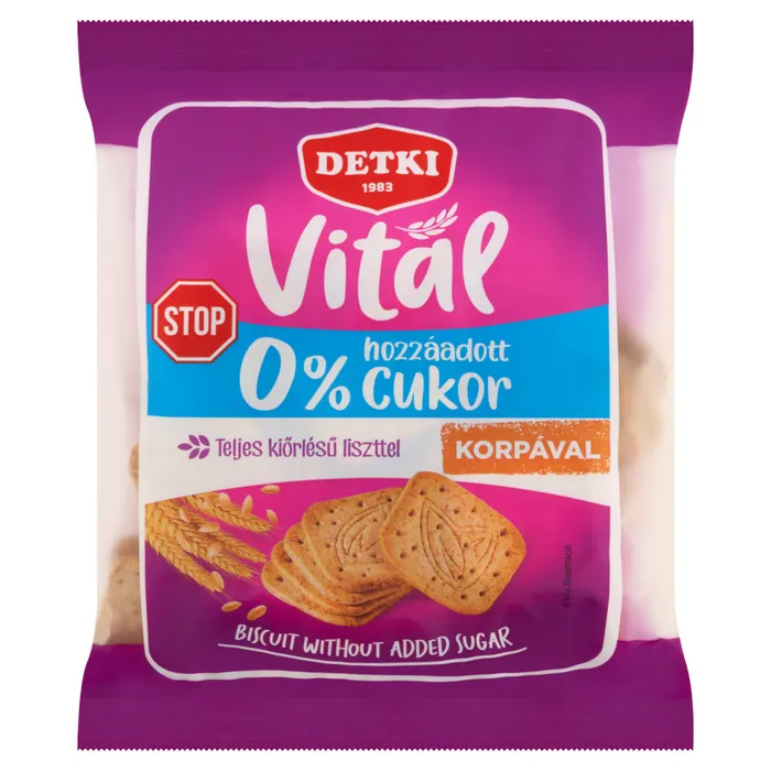 Detki Vital háztartási keksz hozzáadott cukor nélkül