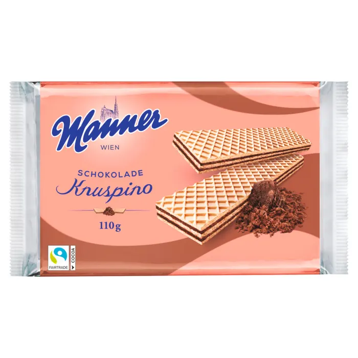 Manner Knuspino csokoládékrémmel töltött ostyaszeletek