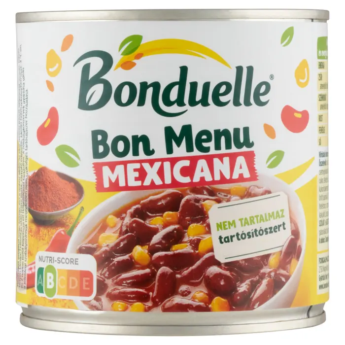 Bonduelle Bon Menu Mexicana vörösbab kukoricával, enyhe mexikói mártásban