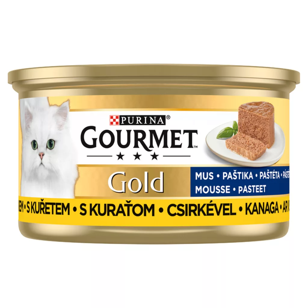 Purina Gourmet nedves macskaeledel Gold pástétom csirkével