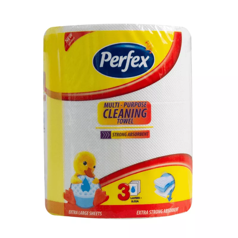 Perfex papírtörlő 3 rétegű 180 lap 1 tekercses Multi purpose