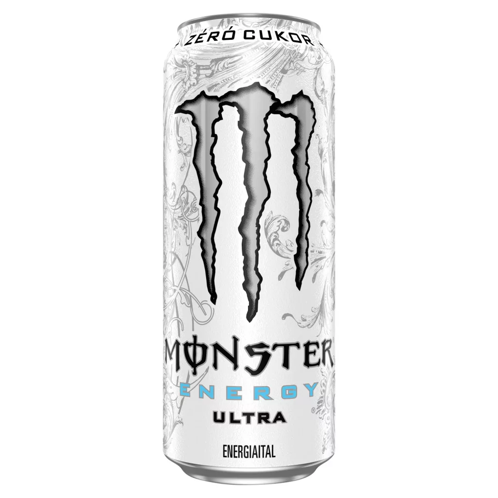 Monster Energy Ultra szénsavas ital koffeinnel és édesítőszerekkel