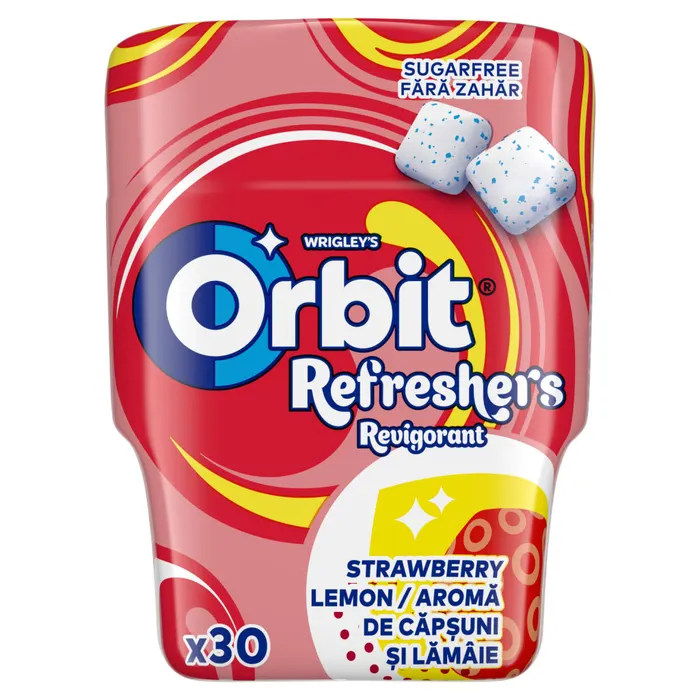 Orbit Refreshers eper- és citromízű cukormentes rágógumi édesítőszerrel