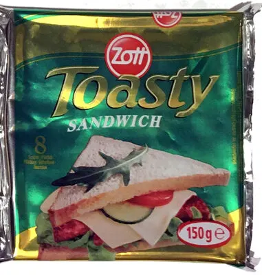 Toasty Sandwich zsíros ömlesztett sajt 8 x 18,75 g (150 g)