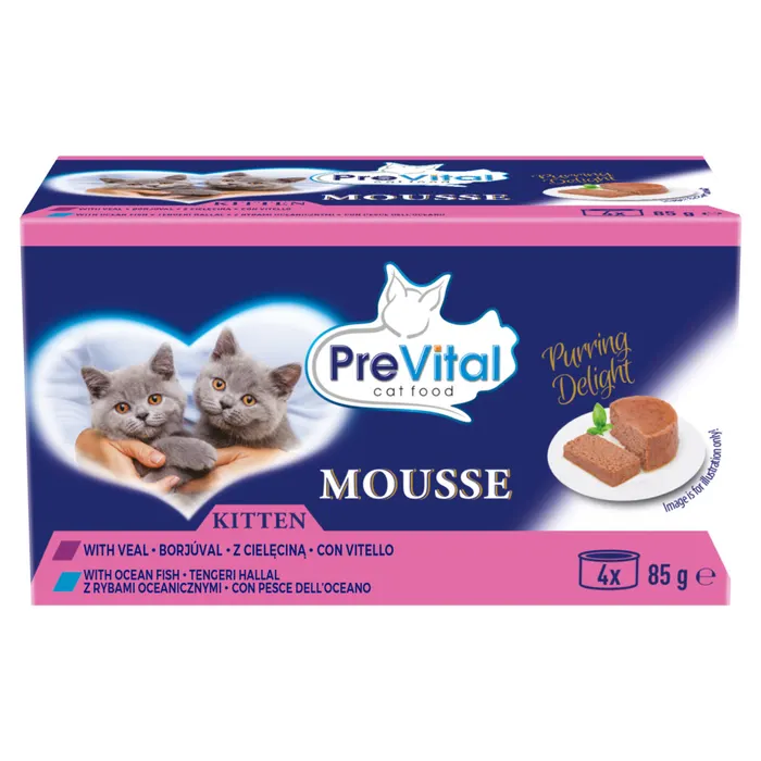 PreVital Mousse teljes értékű állateledel kölyökmacskák számára