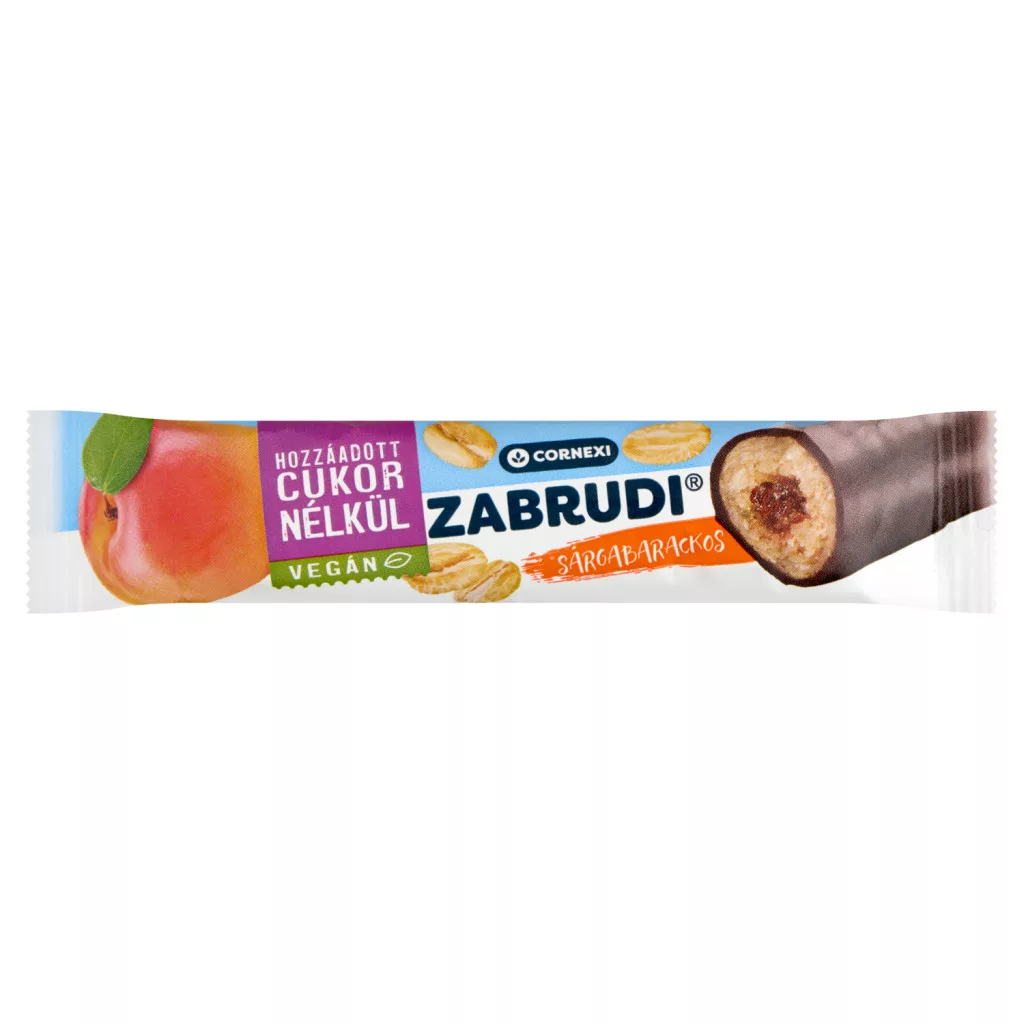 Cornexi sárgabarackos zabrudi, édesítőszerrel, hozzáadott cukor nélkül