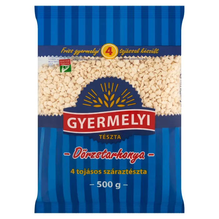 Gyermelyi dörzstarhonya 4 tojásos száraztészta