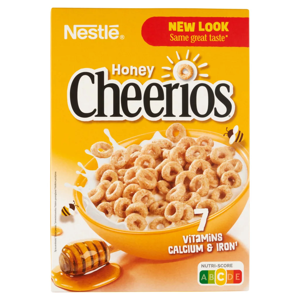 Nestlé Cheerios mézes, ropogós gabonakarika vitaminokkal és ásványi anyagokkal