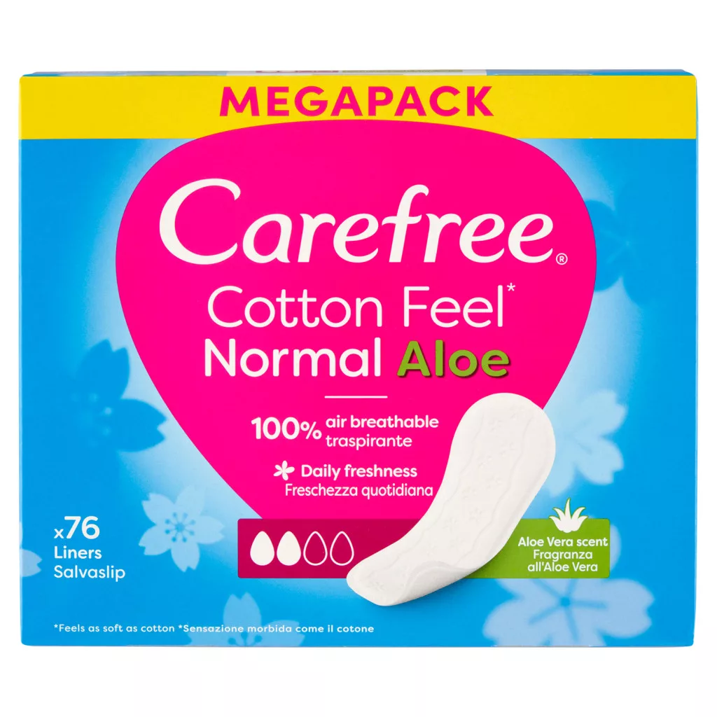 Carefree Cotton Feel Normal tisztasági betét aloe vera illattal