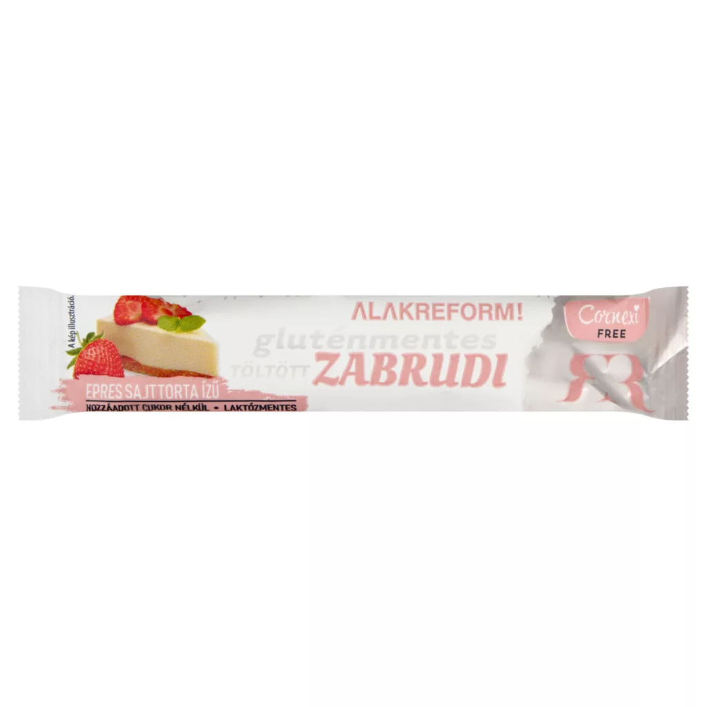 Cornexi epres sajttorta ízű töltött zabrudi édesítőszerrel, hozzáadott cukor nélkül