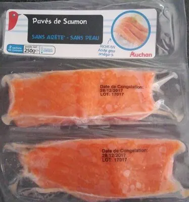 Atlanti lazacfilé szeletek (Salmo Salar) gyorsfagyasztott szálka nélküli, bőr nélküli 2 db