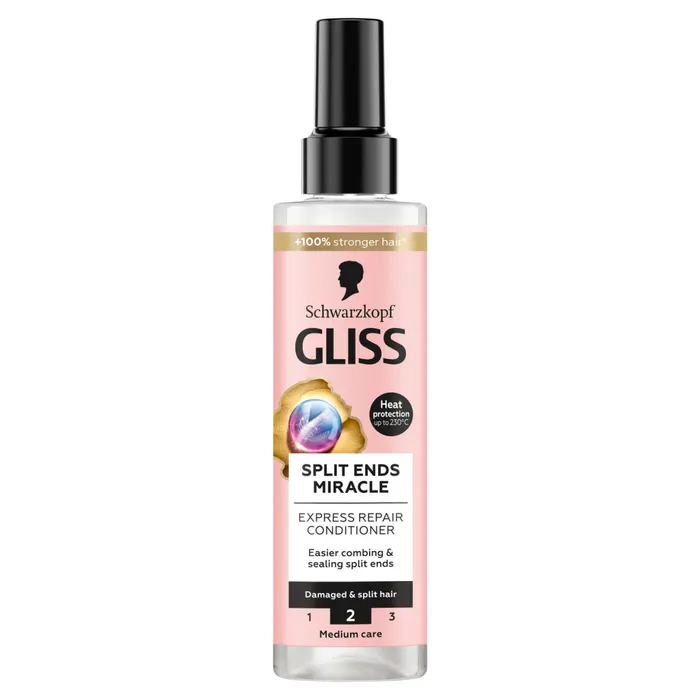 Gliss Split Ends Miracle Express Repair hajbalzsam ionic komplex-szel + szőlőmag olajjal