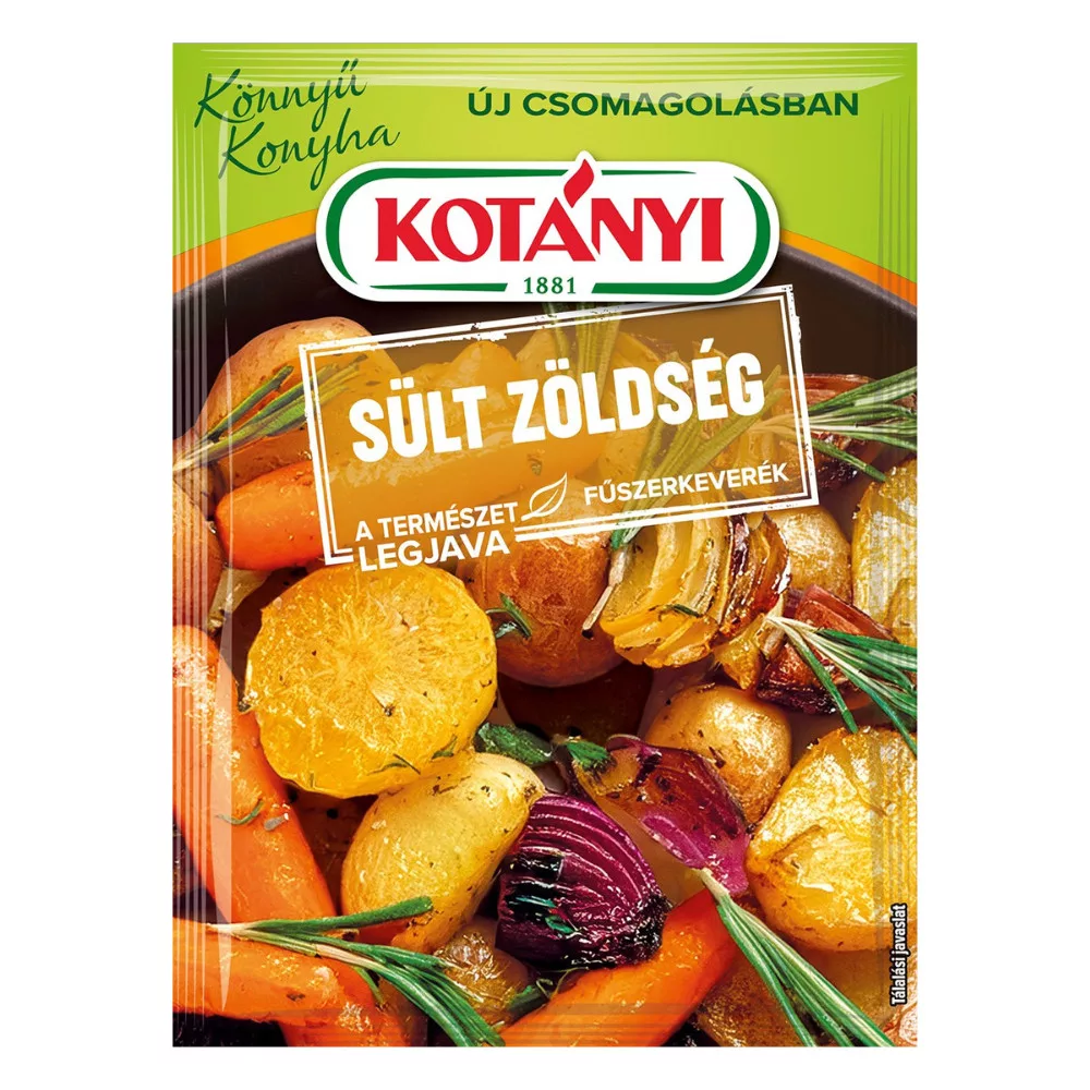 Kotányi fűszerkeverék könnyű konyha sült zöldség