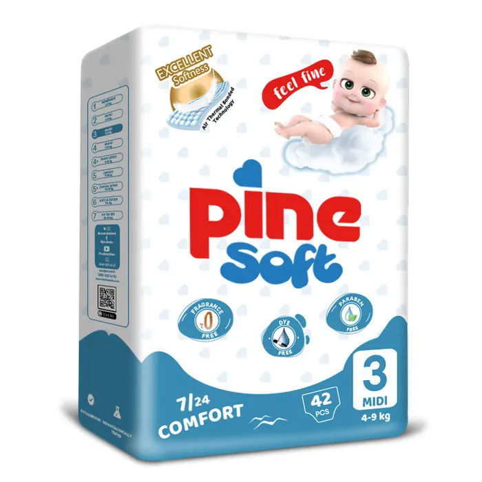 Pine Soft Advantage pelenka S3 4-9kg midi