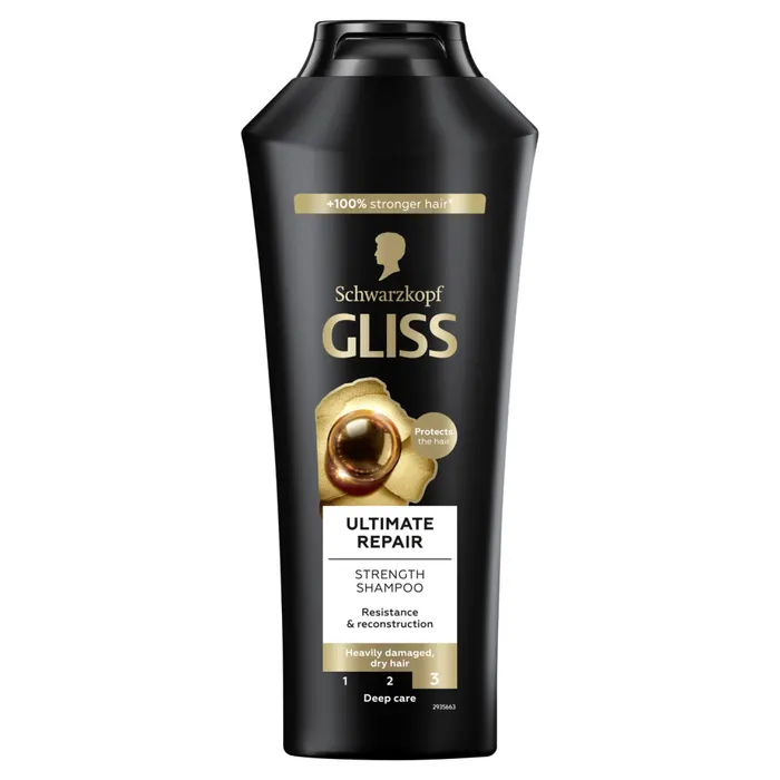 Gliss Ultimate Repair sampon folyékony keratinnal & fekete gyönggyel