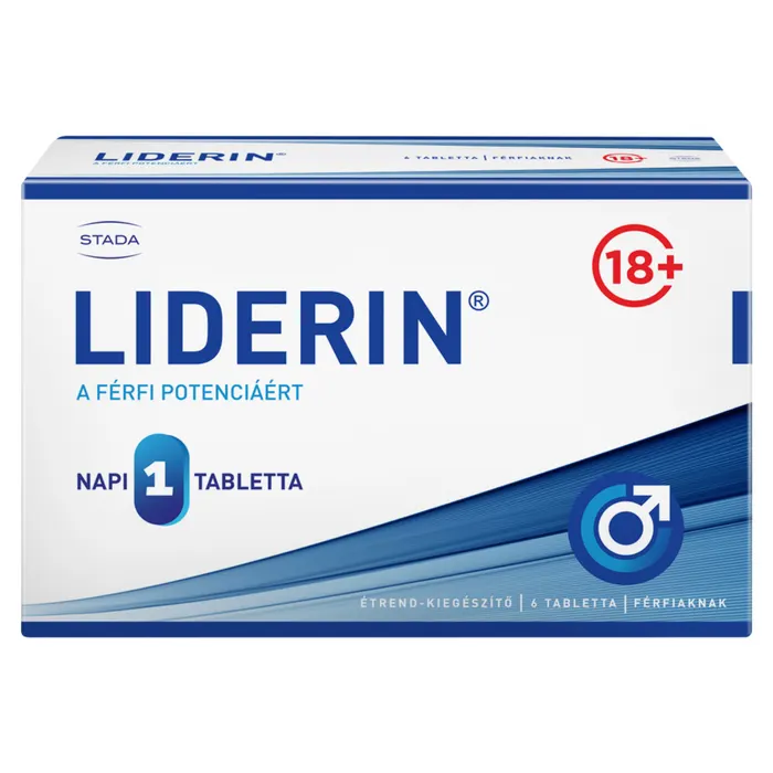 Liderin ginzeng-, fenyőkéreg-, maca gyökér kivonat tartalmú étrend-kiegészítő férfiaknak