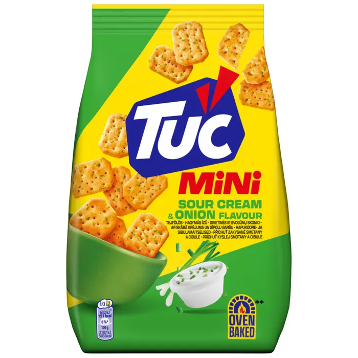 Tuc Mini Tejfölös-hagymás ízű Kréker