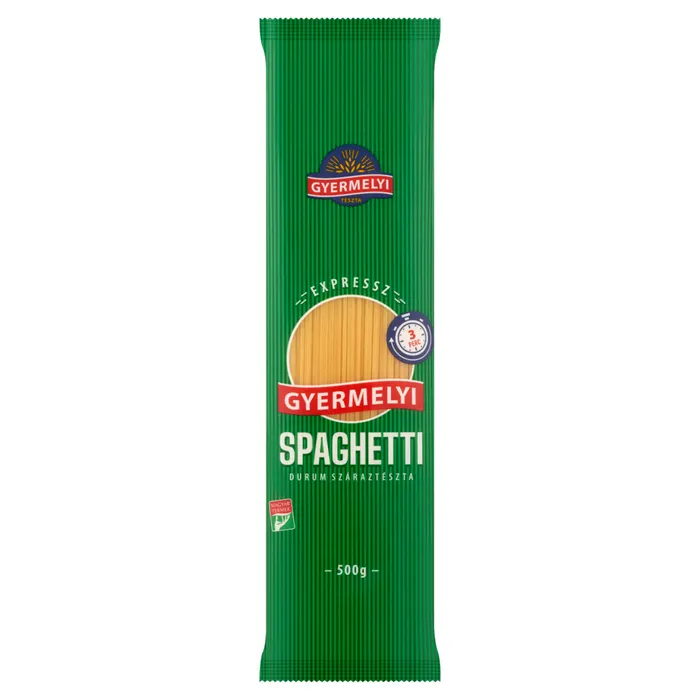 Gyermelyi Expressz Spaghetti durum száraztészta