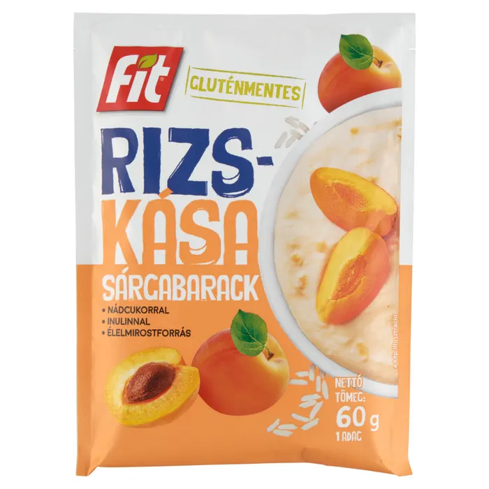 Fit gluténmentes sárgabarackos rizskása