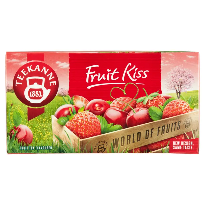 Teekanne World of Fruits cseresznye- és eperízesítésű gyümölcstea keverék 20 filter